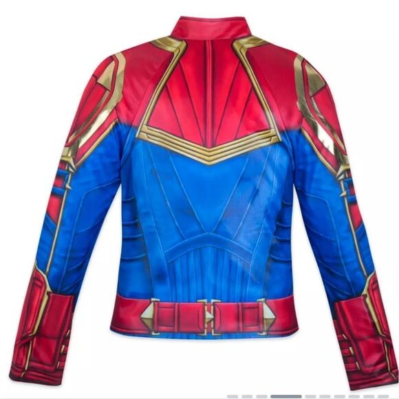 Disney Captain Marvel Costume Tweens NWT Girls Superhero Fancy Deluxe Halloween - Picture 12 of 16